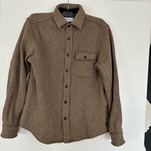 Men's Wool Button Down Shirt